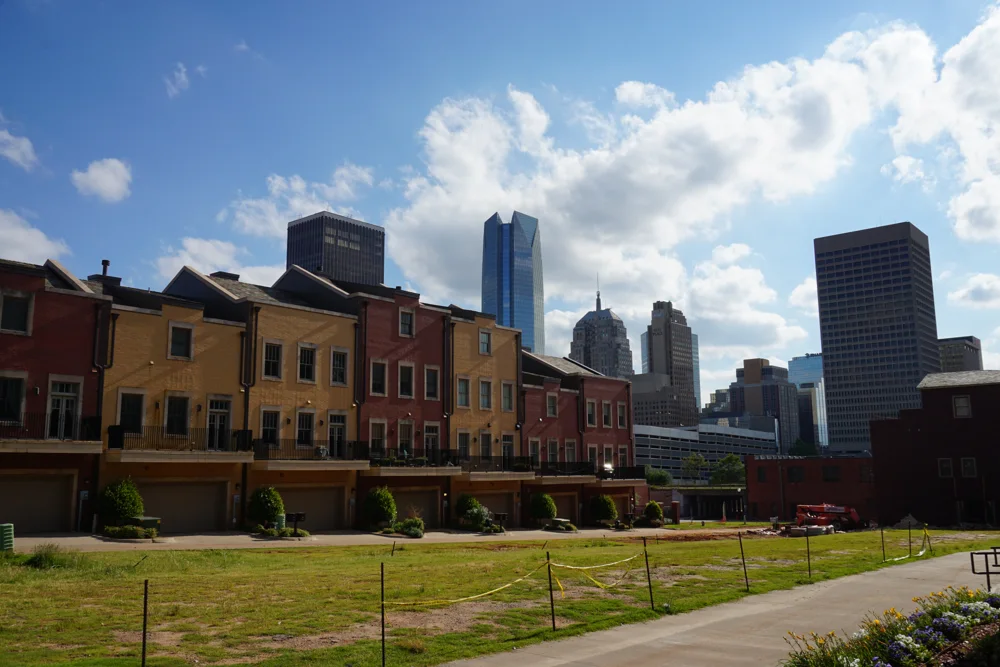Townhomes in Oklahoma City’s Deep Deuce neighborhood